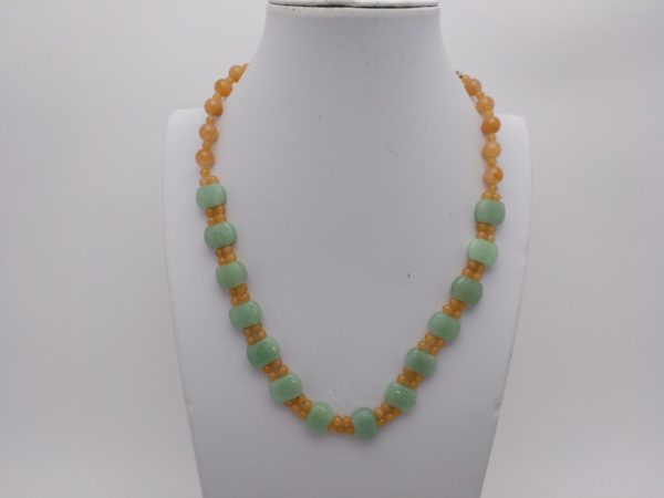 Collar En Jade Y Calcita Naranja, &Quot;Joyas Unicas&Quot; - Imagen 2
