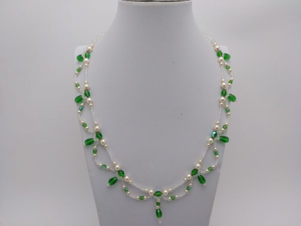 Collar En Perlas Y Bohemia Facetado &Quot;Elegante&Quot; - Imagen 2