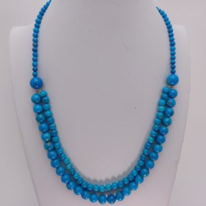 Collar en turquenita, "elegante"