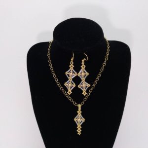 Pendientes y colgante "Deslumbrante"