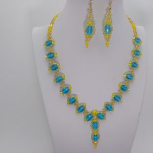Collar para mujer facetadas "Deslumbrante"