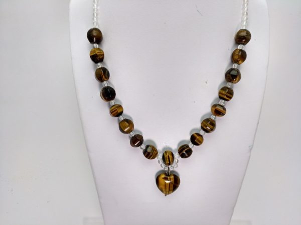 Collar En Mineral: Cuarzo Ojo De Tigre &Quot;Elegante&Quot; - Imagen 2