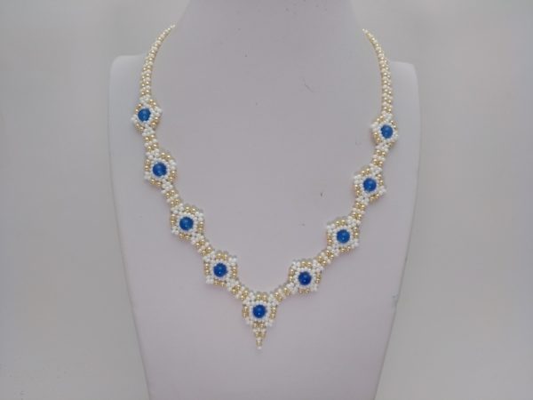 Collar En Perlas Y Cuarzo Azul &Quot;Irresistible&Quot;