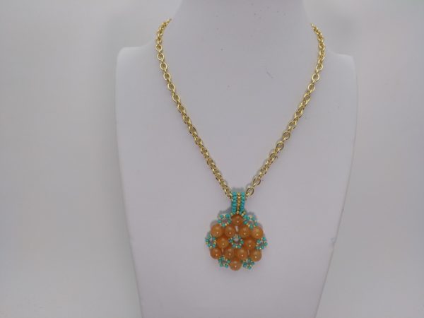 Colgante En Flor De Mineral Calcita &Quot;Elegante&Quot; - Imagen 3