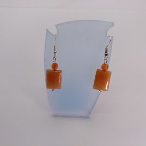 Pendientes en mineral calcita"Elegante"