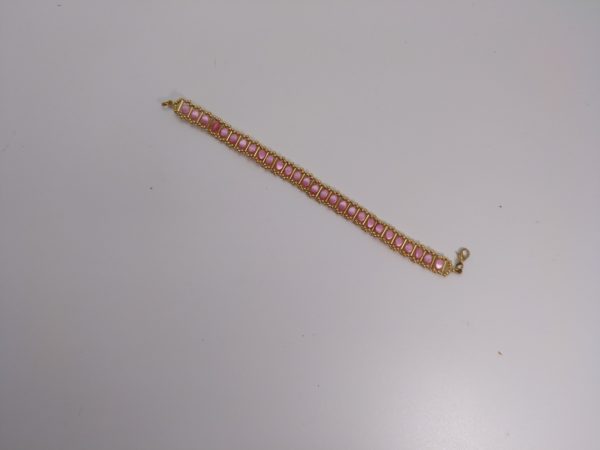 Pulsera Con Canutillos Y Pinch Beads &Quot;Elegante&Quot;