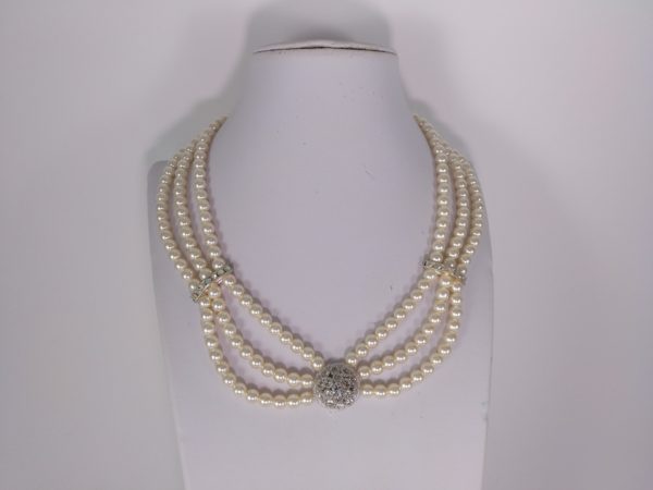 Collar En Perlas Tres Vueltas &Quot;Radiante&Quot;