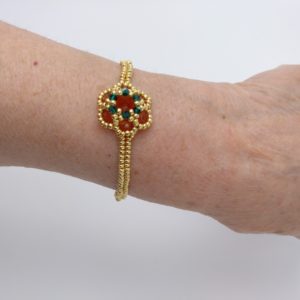 Pulsera agata corneola "Diseño Exclusivo"