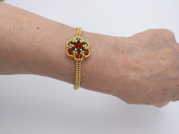 Pulsera Agata Corneola &Quot;Diseño Exclusivo&Quot;