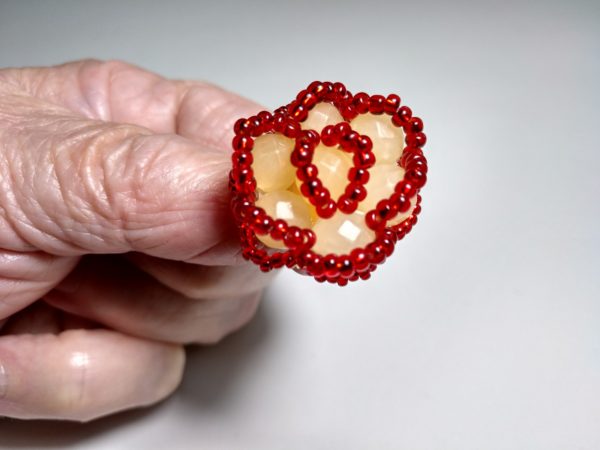 Broche En Mineral Calcita Blanca &Quot;Exclusivo&Quot;