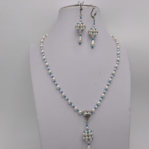 Collar, con pendientes para mujer "Elegante"