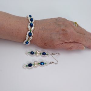 Pulsera y conjunto de pendientes "Autenticos"