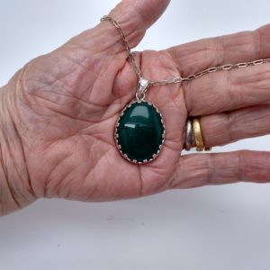 Colgante en plata con cuarzo "Elegante"