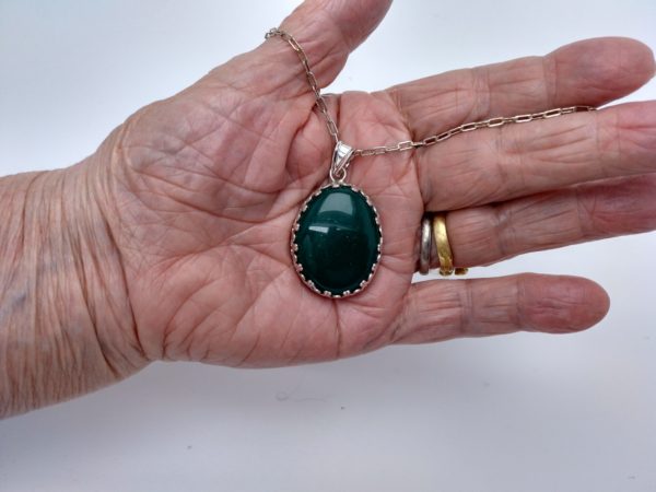 Colgante En Plata Con Cuarzo &Quot;Elegante&Quot;