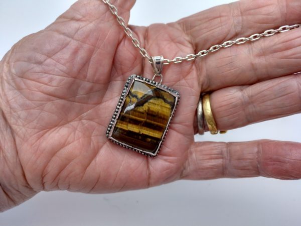 Colgante En Ojo De Tigre &Quot;Elegante&Quot; - Imagen 2
