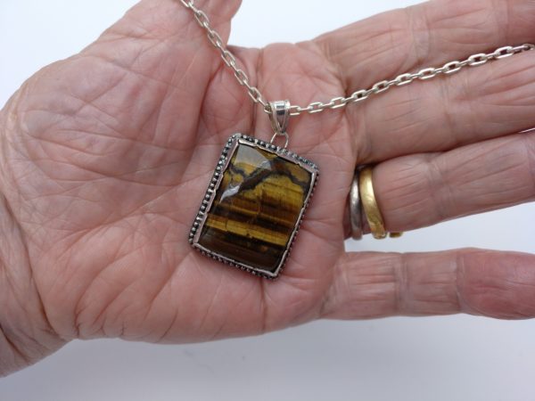 Colgante En Ojo De Tigre &Quot;Elegante&Quot; - Imagen 3
