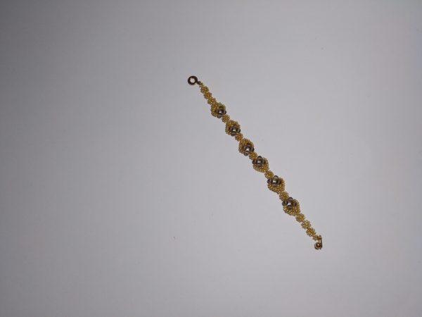 Pulsera En Cuarzo Ahumado.